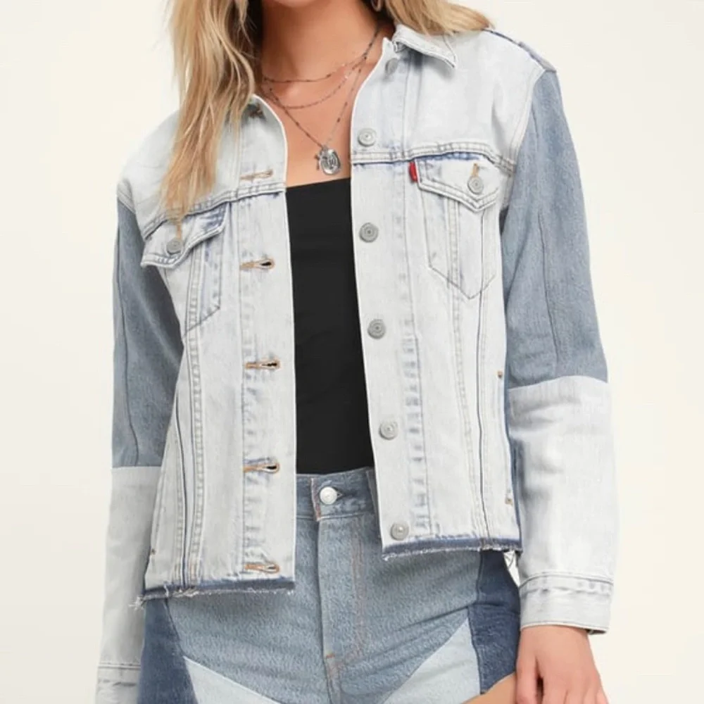 Levi’s Color Block Denim Jacket (S) - Picture 1 of 4